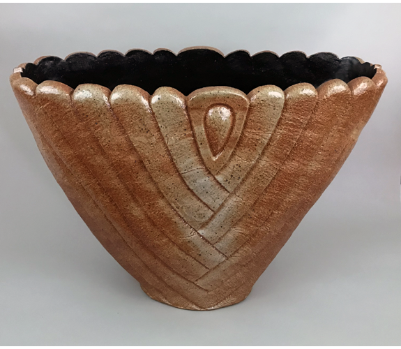 Palm Frond Vessel by Richard & Susan Roth